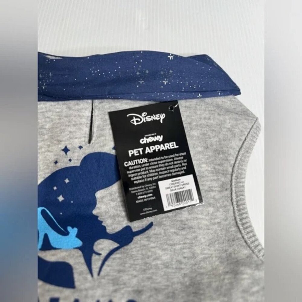 Disney Cinderella "Dreams Come True" Dog & Cat Sweatshirt Dress - Size Medium - Picture 5 of 13